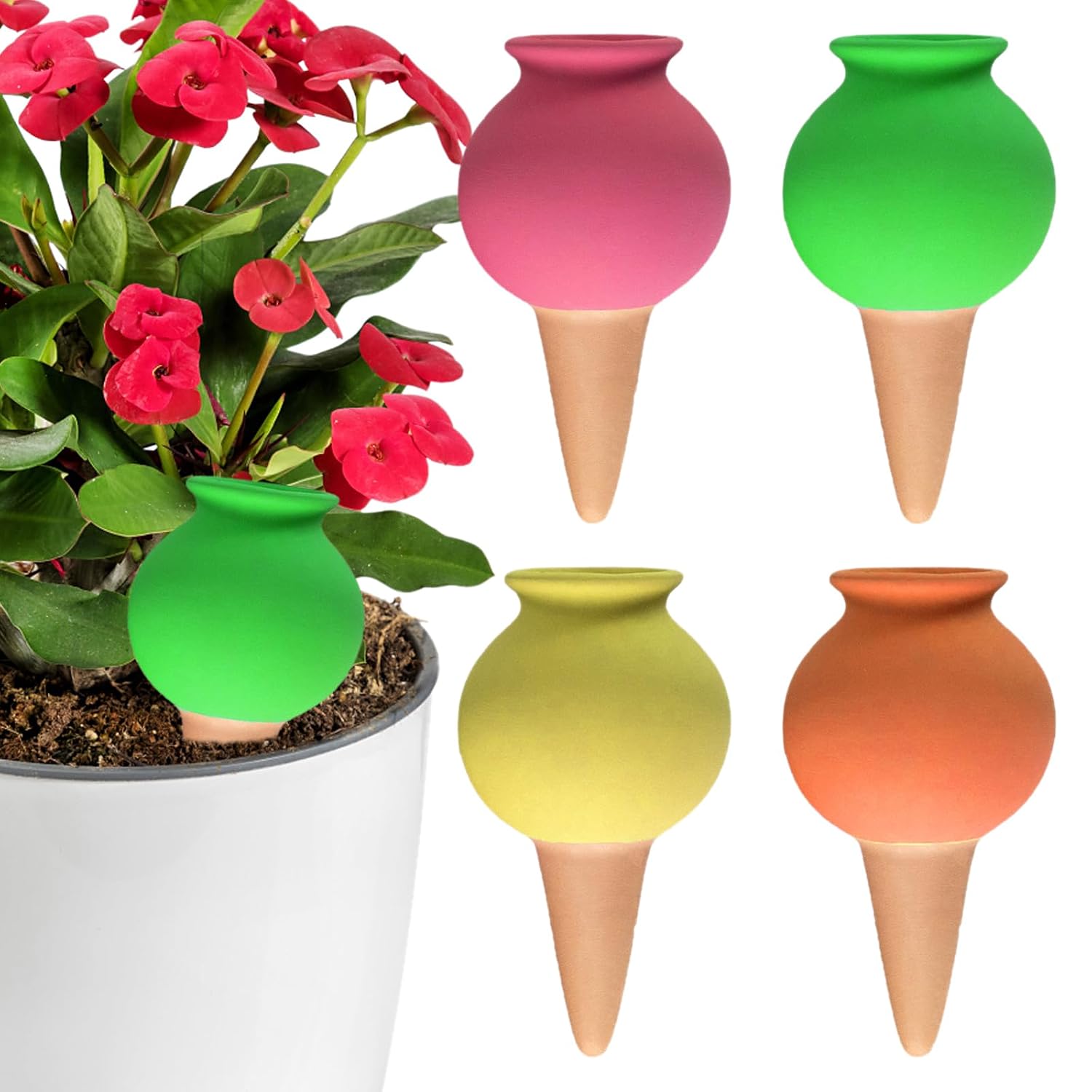 Wasserspender für Pflanzen: 4 Stück, 400 ml