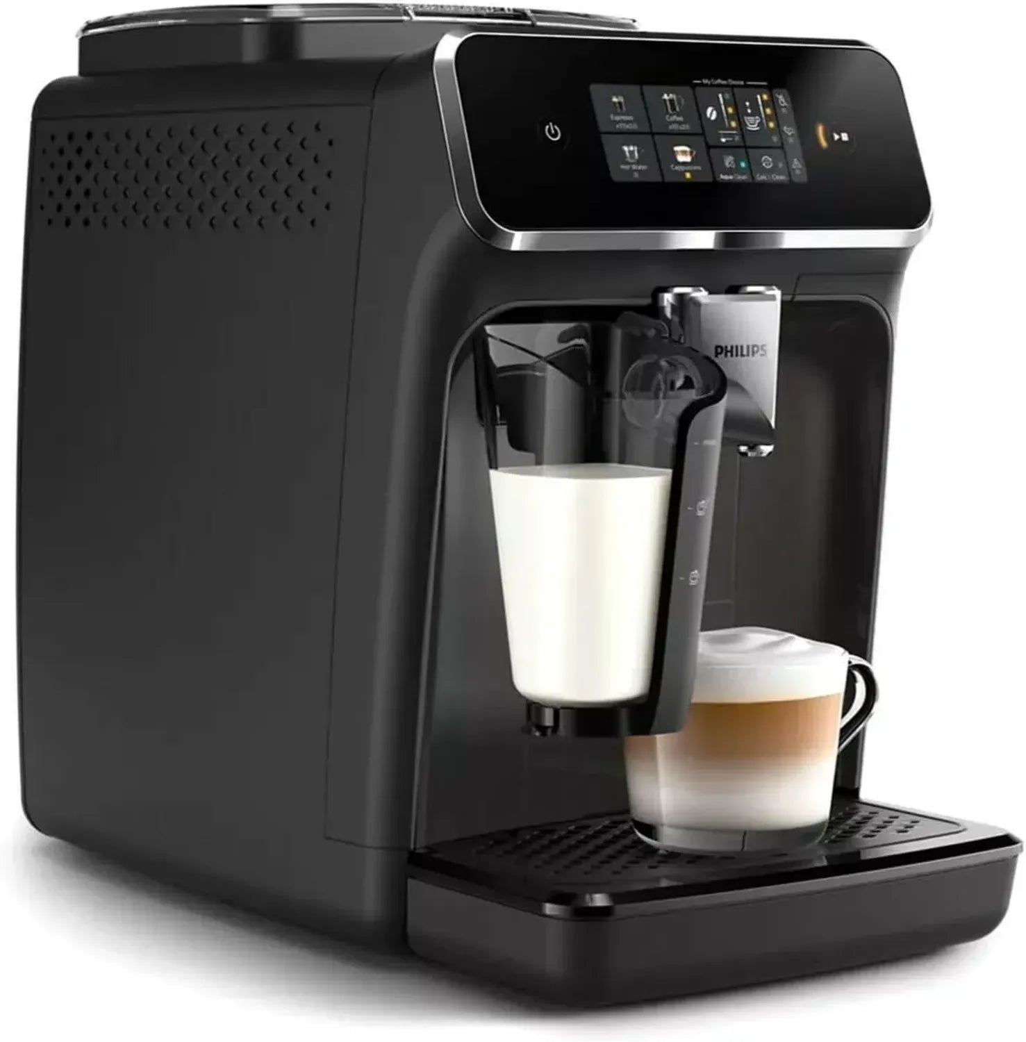 Philips Kaffeevollautomat Serie 2300 EP2334/10 mit Mahlwerk und Milchsystem, 15 Bar