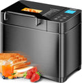 Multifunktionaler 17-in-1 Brotbackautomat, Edelstahl, 1kg Kapazität, 710W, mit Keramikpfanne und automatischem Nussspender