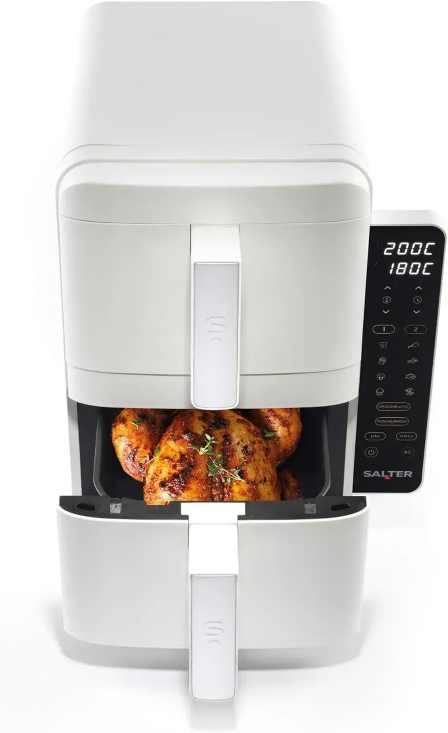 Salter VertiCook Ultra Stapelbare Heißluftfritteuse - 9L Digital, Weiß