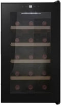 CAVIN Weinkühlschrank, 15 Flaschen Kapazität, leise thermoelektrische Kühlung, 26 dB, mit Glastür, schwarz