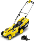 Kärcher Akku-Rasenmäher LMO 18-36, 18V, 5Ah, 250m², 33cm Schnittbreite, höhenverstellbar, 35L Fangkorb, Mulchfunktion