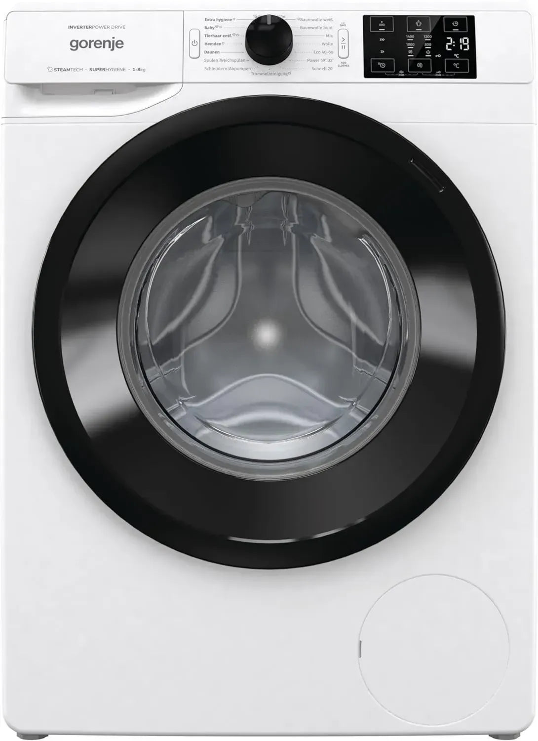 Gorenje Waschmaschine 8 kg, 1400 U/min, Dampffunktion, 16 Programme