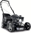 Scheppach Benzin-Rasenmäher MS132-42B Black Edition mit 42 cm Schnittbreite, 3,3 PS und 45L Fangbox