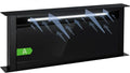 Klarstein Versenkbare 90cm Downdraft-Abzugshaube, Effiziente Abluft/Umluft mit 682m³/h, 8 leise Modi, LED-Beleuchtung, Timer, Schwarz