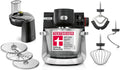 Bosch Küchenmaschine Serie 6 mit 7 Programmen, integrierter Waage, 5,5 Liter Schüssel, 1600 W Leistung, spülmaschinenfest, Zubehör inklusive, Silber/Schwarz
