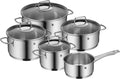 WMF Astoria Induktions-Topfset 5-tlg, Edelstahl, mit Glasdeckeln