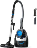 PHILIPS PowerPro Compact 750W Staubsauger – Beutellos, mit TriActive Düse und HEPA-13 Filter, ideal für Allergiker
