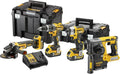 DEWALT 18V XR Bürstenloses Kombiset - 3x 5Ah Akkus, 4-teilig