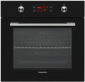 Einbau-Backofen 65L, Multifunktion mit Umluft, Grill & Heißluft, LED-Display, Energieklasse A, Schwarz