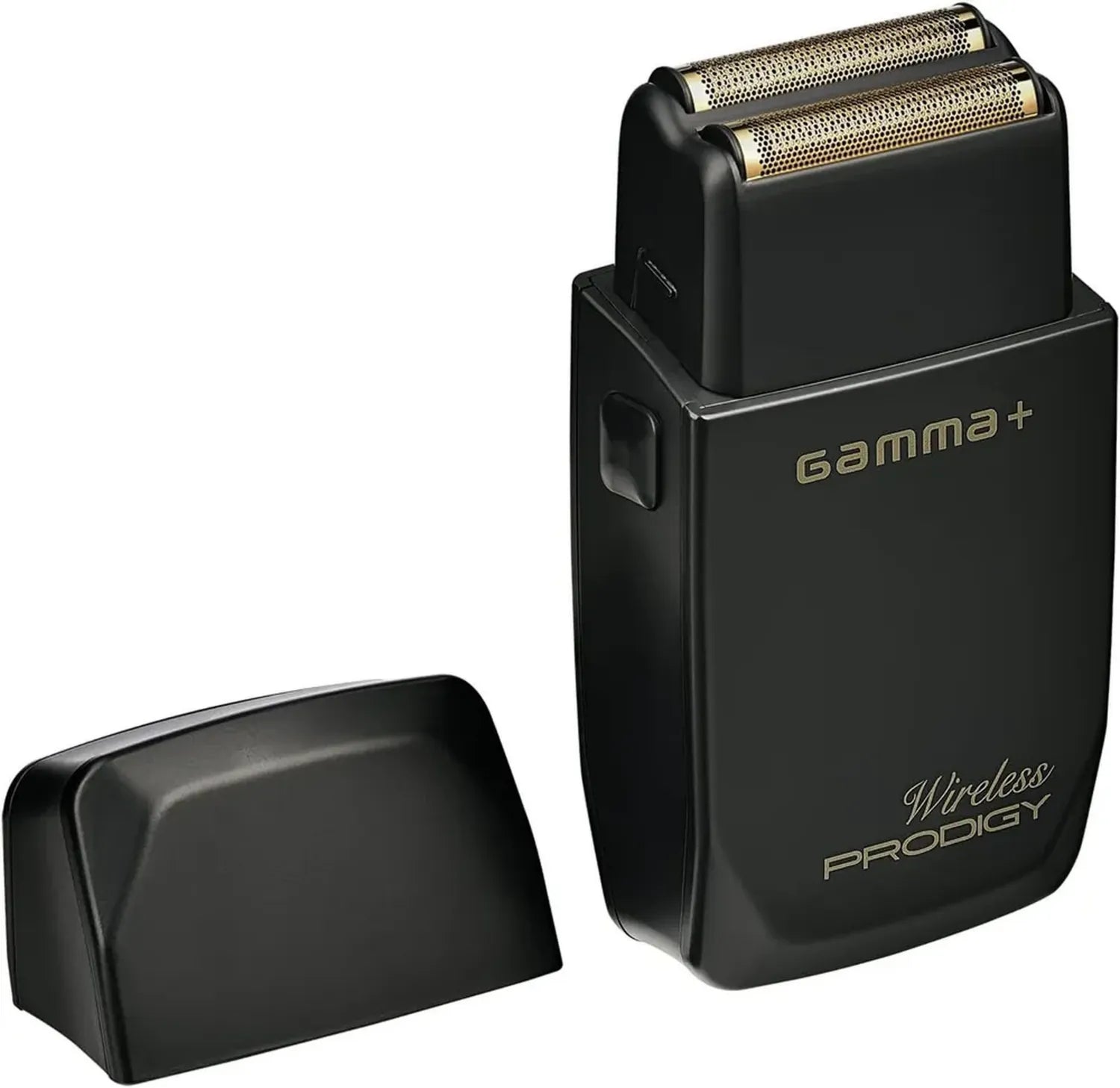 Gamma Piú ProDIGY Kabelloser Profi-Rasierer mit Titan-Goldklinge und USB