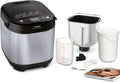 Tefal Brotbackmaschine Pain & Délices, 20 Programme, Einstellbare Brotgrößen und Bräunungsgrade, Vielseitig für Kuchen, Pizza und Nudelteig, Antihaft-Backform, Schwarz/Edelstahl