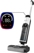 KABEL94 Akku-Nass-Trockensauger mit Elektrolyse-Wasserreinigung, Sprachsteuerung, Wischfunktion und LED-Anzeige für Tierhaare und Hartböden