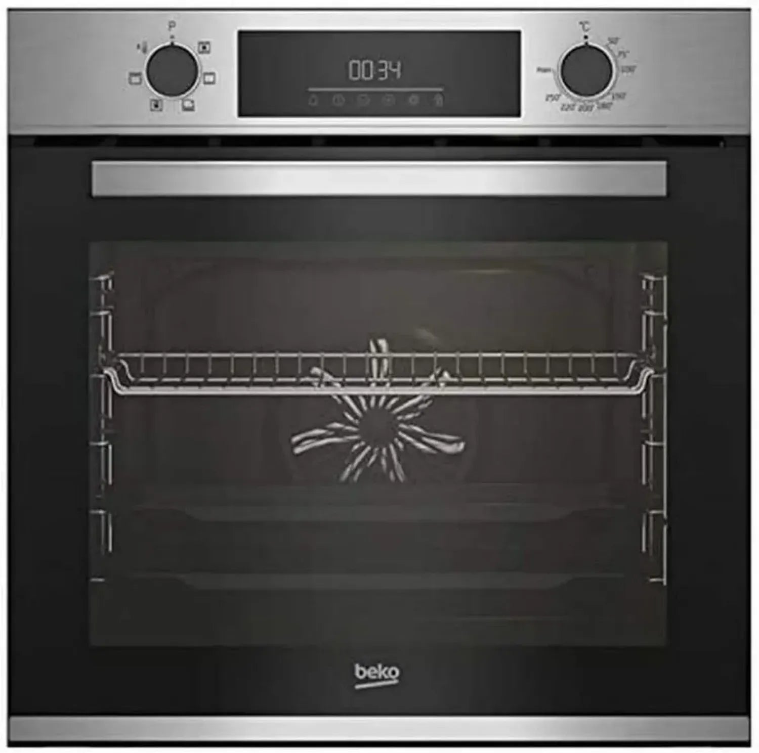 Beko Einbaubackofen BBIE12300XD mit Touch-Bedienung, Edelstahl