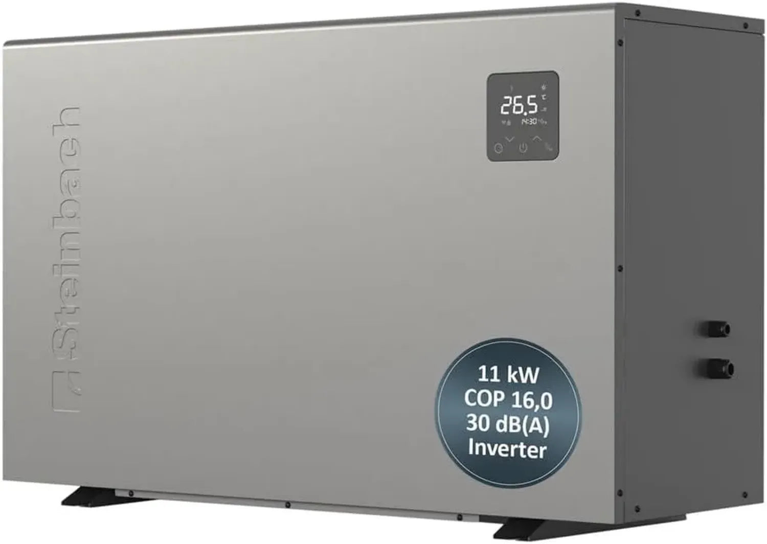 STEINBACH Inverter Wärmepumpe Silent 11 - Effiziente Poolheizung bis 50.000 l - Leise und leistungsstark mit 11 kW