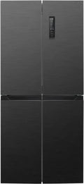 Bomann® French Door Kühlschrank mit Total No Frost, 362L Kapazität, MultiAirflow-System, Schwarz-Inox