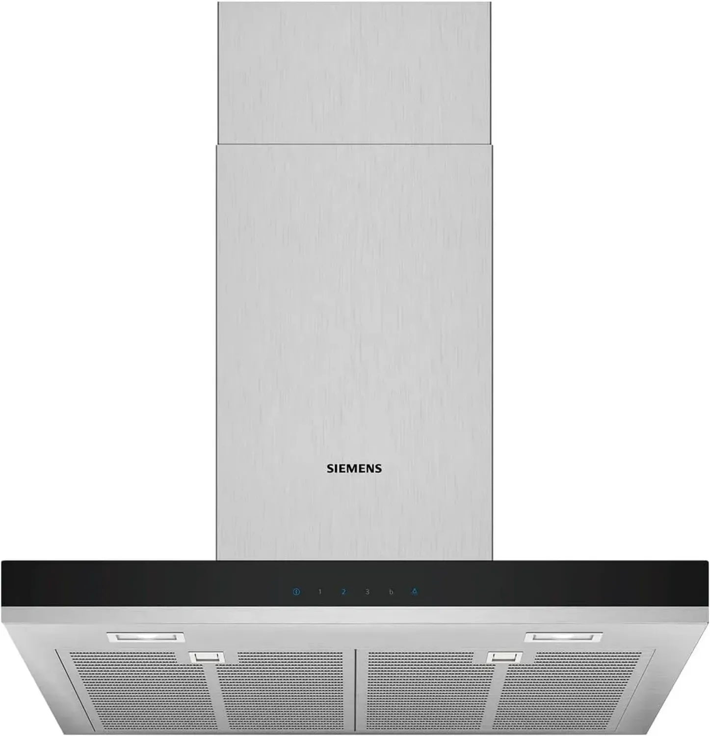 Siemens Wandhaube 60 cm Edelstahl, effiziente Luftreinigung, Metall-Fettfilter