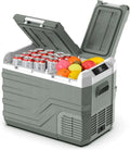 Alpicool 31L Elektrische Kompressor-Kühlbox mit Zwei Zonen, 12V/230V tragbarer Kühlschrank für Auto, Camping, Angeln und Reisen, -20°C bis 20°C