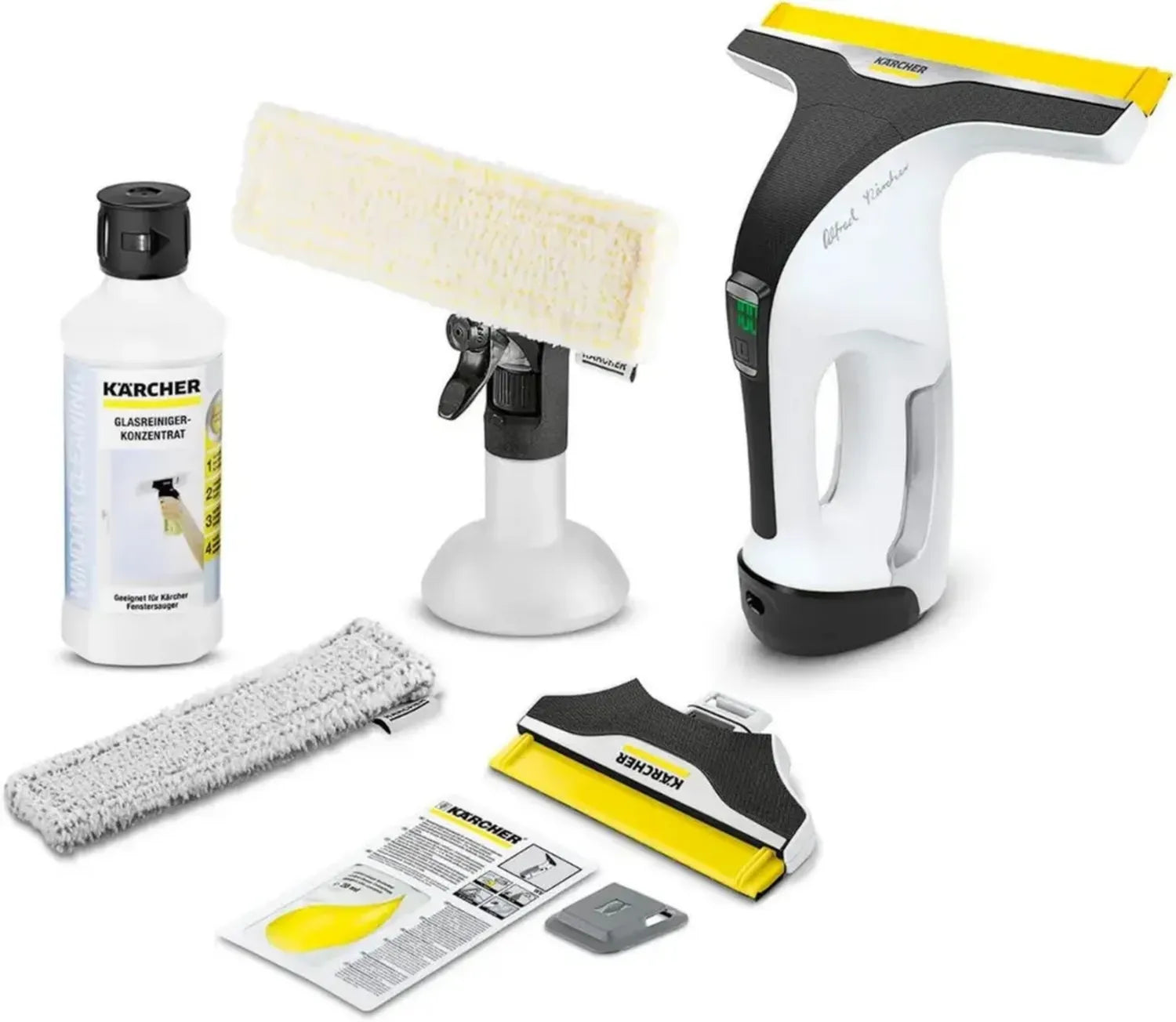 Kärcher Fensterreiniger WV 7 mit langer Akkulaufzeit und LED-Anzeige