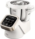 Krups Küchenmaschine Prep&Cook HP5031 mit Kochfunktion, 1550W, bis 12.000 U/min, Weiß/Edelstahl