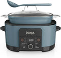 Ninja Foodi 8-in-1 Multikocher, 8L, Digitaler Schongarer, Slow Cooker, Meersalzgrau