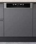 Bauknecht BKSV2 PAN Integrierter Geschirrspüler, 60 cm, ActiveDry Türöffnung, MultiZone Spülen, Startzeitvorwahl, Vollwasserschutz, Edelstahl
