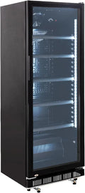 Energiesparender Getränkekühlschrank 360L mit LED-Beleuchtung und Glastür