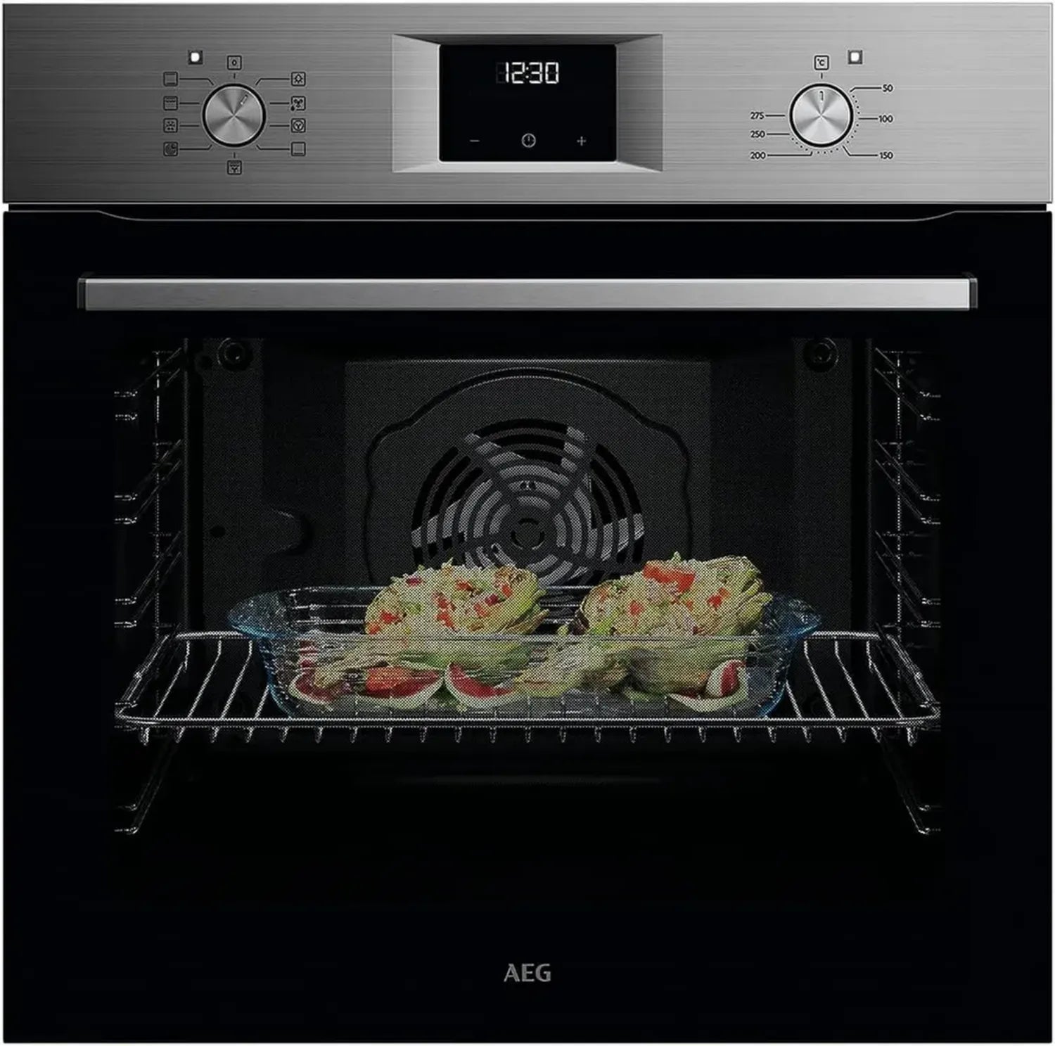 AEG SurroundCook® Einbaubackofen aus Edelstahl mit gleichmäßiger Hitzeverteilung