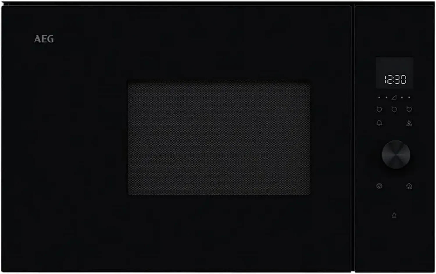 AEG Einbau-Mikrowelle 6000 Serie mit Dampfset, 17 L, Schwarz, Touch-Display & Auftaufunktion