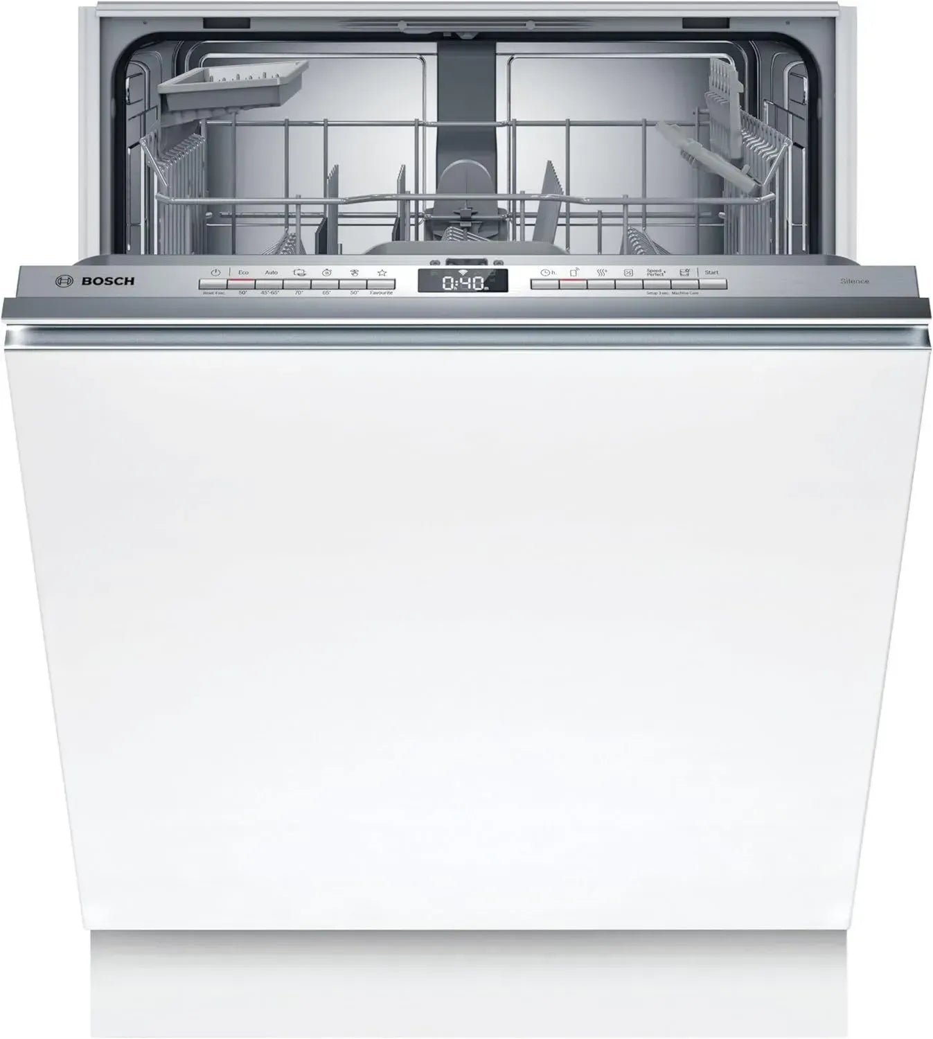 Bosch Serie 4 SMV4HTX00E 60 cm Vollintegrierter Geschirrspüler, Extra Trocknen, Flex Körbe, Rackmatik, Silence Programm, Home Connect